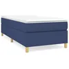 Image de vidaXL Cadre de lit Bleu 90x190 cm Tissu