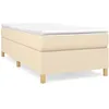 Image de vidaXL Vidaxl Cadre De Lit Crème 90 X 200 Cm Tissu