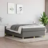 Image de vidaXL Cadre de lit sans matelas gris foncé 140x200 cm tissu3120962