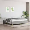 Image de vidaXL Cadre de lit Gris clair 180x200 cm Tissu