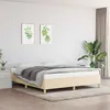 Image de vidaXL Cadre de lit sans matelas crème 180x200 cm tissu3120982