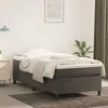Image de vidaXL Cadre de lit Gris foncÃ© 90x200 cm Velours