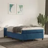 Image de vidaXL Cadre de lit Bleu foncé 120x200 cm Velours