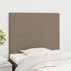 Image de vidaXL Têtes de lit 2 pcs Taupe 90x5x78/88 cm Tissu