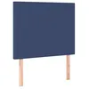 Image de vidaXL TÃªtes de lit 2 pcs Bleu 90x5x78/88 cm Tissu