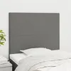 Image de vidaXL Têtes de lit 2 pcs Gris foncé 100x5x78/88 cm Tissu