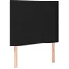 Image de vidaXL TÃªtes de lit 2 pcs Noir 100x5x78/88 cm Tissu