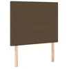 Image de vidaXL TÃªtes de lit 2 pcs Marron FoncÃ© 100x5x78/88 cm Tissu