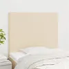 Image de vidaXL Têtes de lit 2 pcs Crème 100x5x78/88 cm Tissu