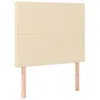 Image de vidaXL TÃªtes de lit 2 pcs CrÃ¨me 100x5x78/88 cm Tissu