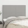 Image de vidaXL Têtes de lit 4 pcs Gris clair 72x5x78/88 cm Tissu