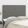 Image de vidaXL Têtes de lit 4 pcs Gris foncé 72x5x78/88 cm Tissu