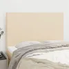 Image de vidaXL Têtes de lit 4 pcs Crème 72x5x78/88 cm Tissu