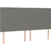 Image de vidaXL Vidaxl Têtes De Lit 4 Pcs Gris Foncé 80x5x78/88 Cm Tissu