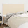 Image de vidaXL Têtes de lit 4 pcs Crème 80x5x78/88 cm Tissu