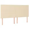 Image de vidaXL TÃªtes de lit 4 pcs CrÃ¨me 80x5x78/88 cm Tissu