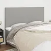 Image de vidaXL TÃªtes de lit 4 pcs Gris clair 90x5x78/88 cm Tissu