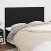 Image de vidaXL Têtes de lit 4 pcs Noir 90x5x78/88 cm Tissu