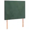 Image de vidaXL TÃªtes de lit 2 pcs Vert foncÃ© 80x5x78/88 cm Velours