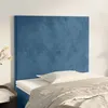 Image de vidaXL Têtes de lit 2 pcs Bleu foncé 80x5x78/88 cm Velours