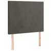 Image de vidaXL TÃªtes de lit 2 pcs Gris foncÃ© 90x5x78/88 cm Velours