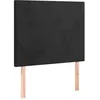 Image de vidaXL TÃªtes de lit 2 pcs Noir 90x5x78/88 cm Velours