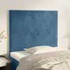Image de vidaXL Têtes de lit 2 pcs Bleu foncé 90x5x78/88 cm Velours