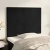 Image de vidaXL Têtes de lit 2 pcs Noir 100x5x78/88 cm Velours
