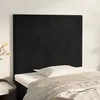 Image de vidaXL TÃªtes de lit 2 pcs Noir 100x5x78/88 cm Velours
