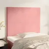 Image de vidaXL Têtes de lit 2 pcs Rose 100x5x78/88 cm Velours