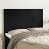 Image de vidaXL Têtes de lit 4 pcs Noir 72x5x78/88 cm Velours