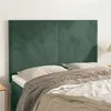 Image de vidaXL Têtes de lit 4 pcs Vert foncé 72x5x78/88 cm Velours