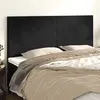 Image de vidaXL Têtes de lit 4 pcs Noir 80x5x78/88 cm Velours