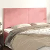 Image de vidaXL TÃªtes de lit 4 pcs Rose 80x5x78/88 cm Velours