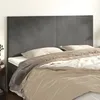 Image de vidaXL TÃªtes de lit 4 pcs Gris foncÃ© 90x5x78/88 cm Velours