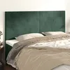 Image de vidaXL Têtes de lit 4 pcs Vert foncé 100x5x78/88 cm Velours