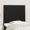 Image de vidaXL Têtes de lit 2 pcs Noir 80x5x78/88 cm Similicuir3116124