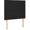 Image de vidaXL TÃªtes de lit 2 pcs Noir 80x5x78/88 cm Similicuir