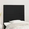 Image de vidaXL Têtes de lit 2 pcs Noir 90x5x78/88 cm Similicuir3116130