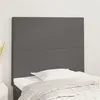 Image de vidaXL Têtes de lit 2 pcs Gris 100x5x78/88 cm Similicuir