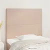 Image de vidaXL Têtes de lit 2 pcs Cappuccino 100x5x78/88 cm Similicuir