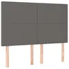 Image de vidaXL TÃªtes de lit 4 pcs Gris 72x5x78/88 cm Similicuir