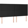 Image de vidaXL Vidaxl Têtes De Lit 4 Pcs Noir 80x5x78/88 Cm Similicuir
