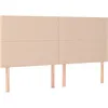 Image de vidaXL vidaXL Têtes de lit 4 pcs Cappuccino 80x5x78/88 cm Similicuir