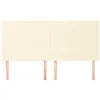 Image de vidaXL Têtes de lit 4 pcs Crème 90x5x78/88 cm Similicuir