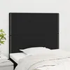 Image de vidaXL Têtes de lit 2 pcs Noir 80x5x78/88 cm Tissu