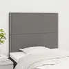 Image de vidaXL Têtes de lit 2 pcs Gris foncé 90x5x78/88 cm Tissu
