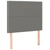 Image de vidaXL TÃªtes de lit 2 pcs Gris clair 90x5x78/88 cm Tissu