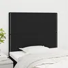 Image de vidaXL Têtes de lit 2 pcs Noir 90x5x78/88 cm Tissu