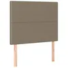 Image de vidaXL TÃªtes de lit 2 pcs Taupe 90x5x78/88 cm Tissu